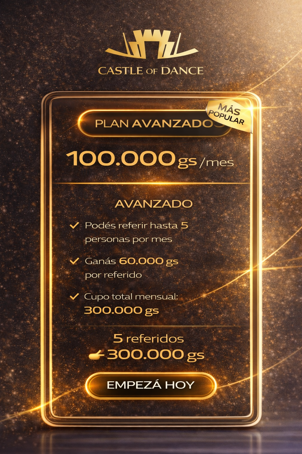 Plan Avanzado de Castle of Dance